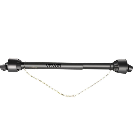 PTO Shaft, 1-3/8" PTO Drive Shaft, 6 Spline Tractor, Round Implement Ends PTO Driveline Shaft, Series 4 Tractor PTO Shaft, 43"-61" Brush Hog PTO Shaft Black, for Finish Mower, Rotary Cutter