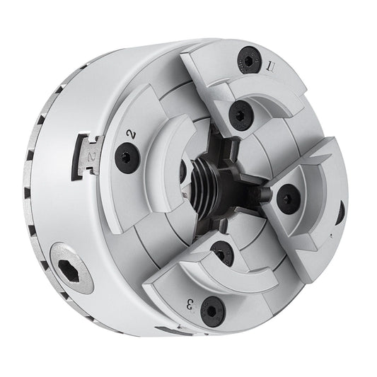 KP2-3/4 Lathe Chuck, 4-Jaw 2.75" Diameter, Metal Lathe Chuck Turning Machine Accessories, Self-centering Tool, for Lathe, Precision Machining, Grinding Machines, Milling Machines