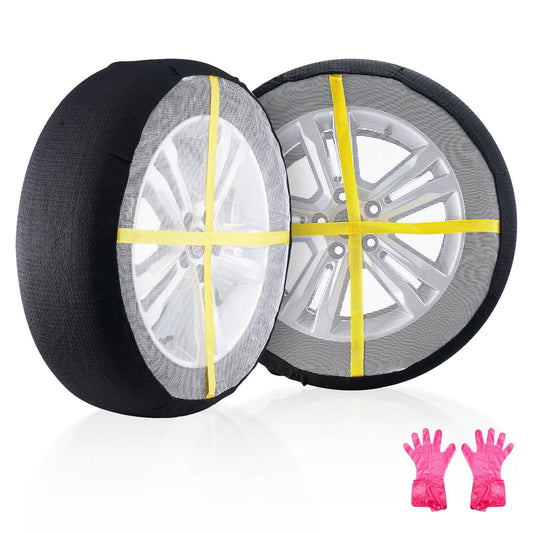 Thickened Snow Socks for Tires Full Coverage Snow Traction Tire Cover