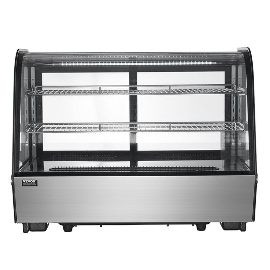 Refrigerated Display Case Bakery Display Fridge Case 5 cu ft/146L 2-Tier