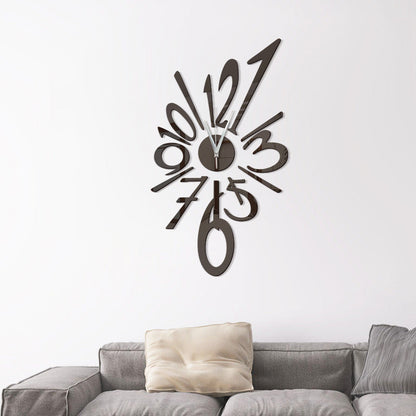 Creative DIY Decoration Fashion Wall Clock Wall Sticker Digital Clock