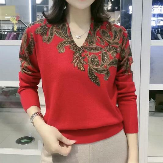 Camiseta holgada informal suave estampada para mujer