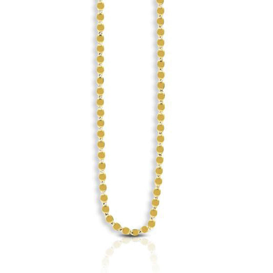 Chaîne maille miroir ovale en or jaune 14 carats (2,20 mm)