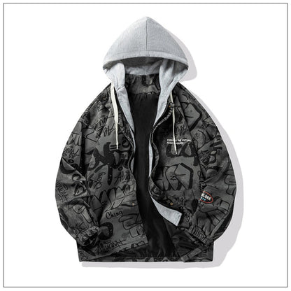 Men's Oversized Baseball Jackets - Retro Patchwork Style
