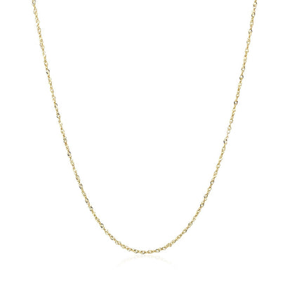 14k Yellow Gold Singapore Chain 0.8mm