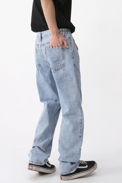 Mid Rise Baggy Jeans with Pockets