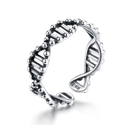 925 Sterling Silver Oxidized Ring for Women