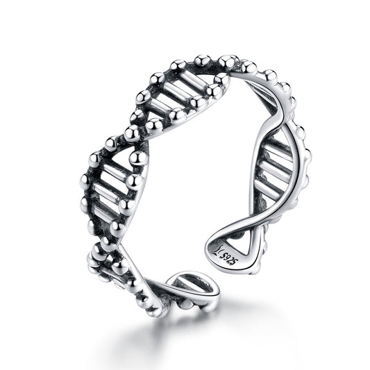 925 Sterling Silver Oxidized Ring for Women