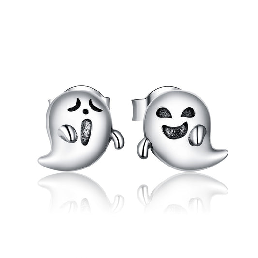 Boucles d'oreilles en argent sterling 925 oxydé