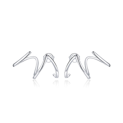 925 Sterling Silver Oxidized Earrings for Women