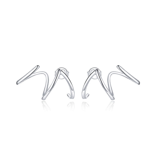 925 Sterling Silver Oxidized Earrings for Women