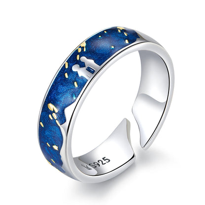 925 Sterling Silver 0.5cm Wide Ring