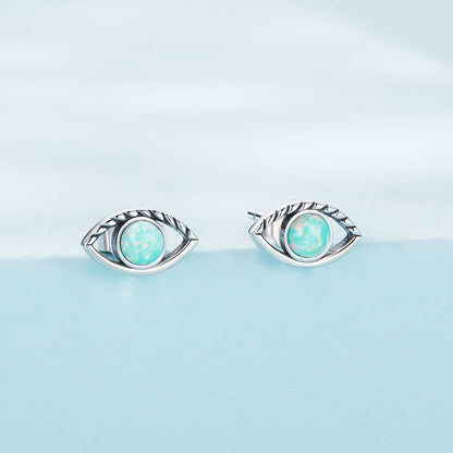 925 Sterling Silver Translucent Opal Earrings for Women