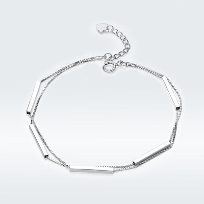 925 Sterling Silver Bracelet 20cm for Women