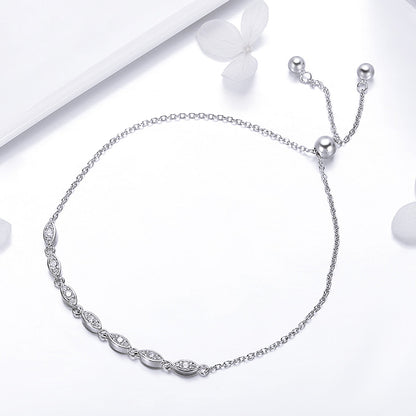 925 Sterling Silver Bracelet 22cm for Women