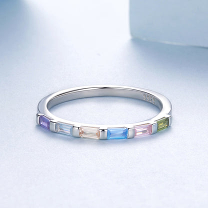 925 Sterling Silver CZ Pavé Setting Ring Size 6 for Women