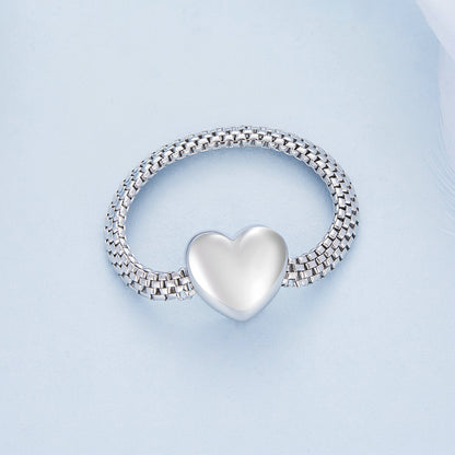 925 Sterling Silver 2.5mm Width Ring for Women