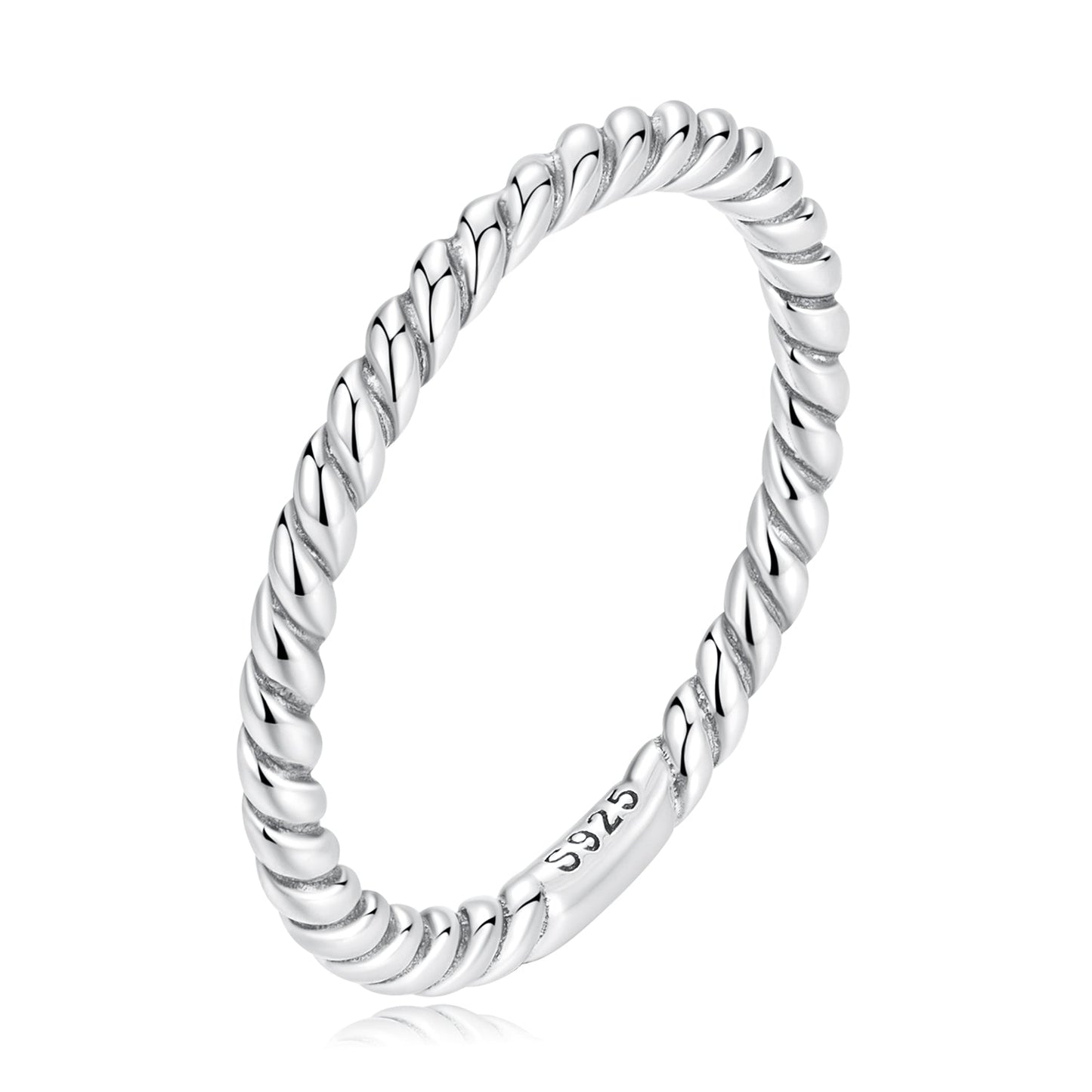 925 Sterling Silver Oxidized Ring Size 6.0 for Women
