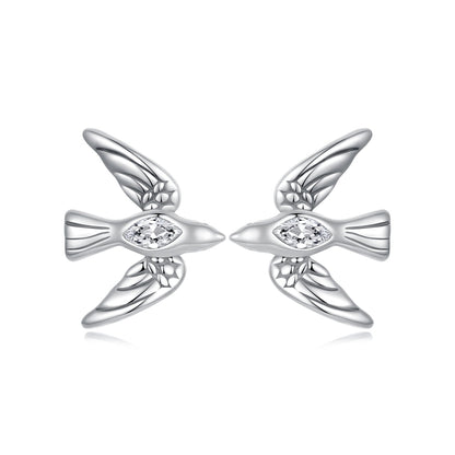 925 Sterling Silver Oxidized CZ Earrings for Women