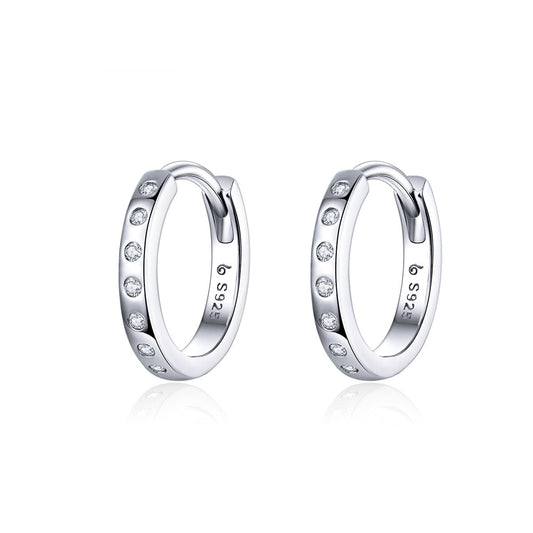 925 Sterling Silver Earrings with Pavé Setting CZ for Women