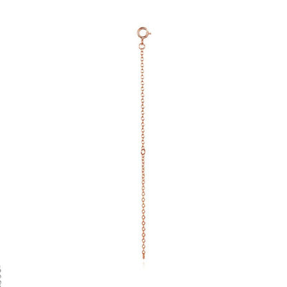 925 Sterling Silver + Plated Platinum 10cm Extension Chain Necklace