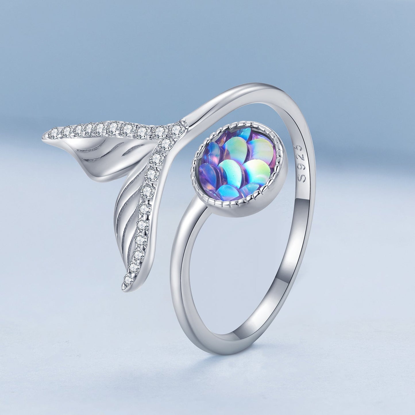 S925 Sterling Silver Pavé Setting CZ Ring for Women