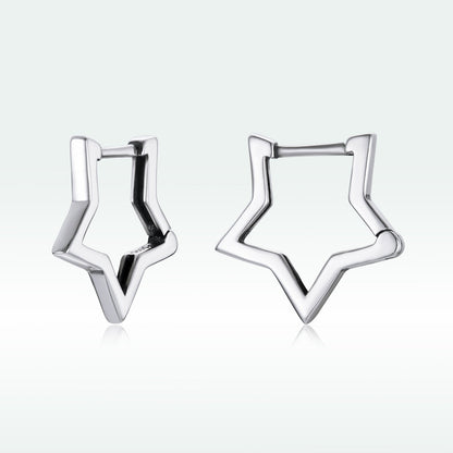 925 Sterling Silver Earrings 1.5cm x 1.7cm for Women