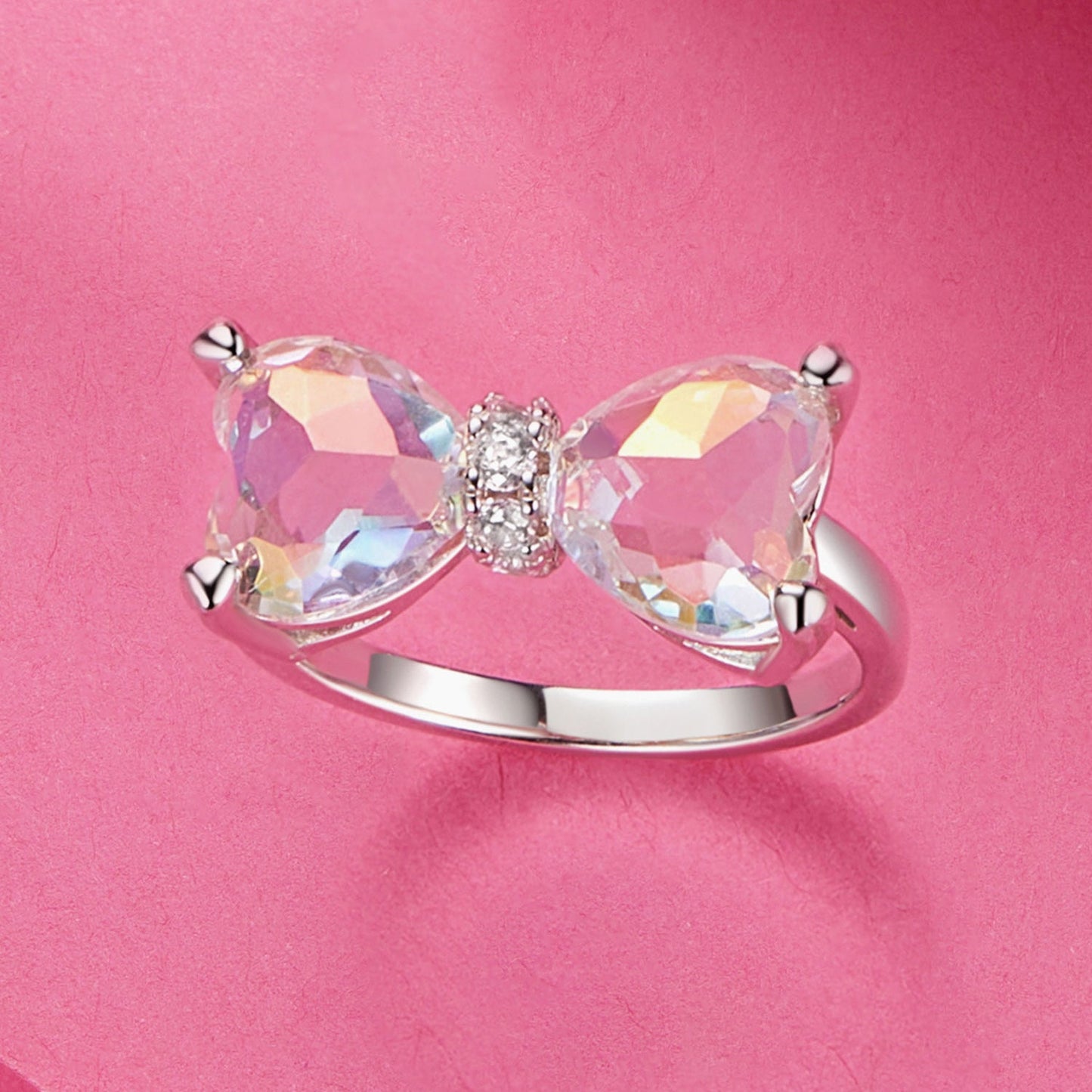 925 Sterling Silver 6.0 Size Pavé Setting CZ Ring for Women