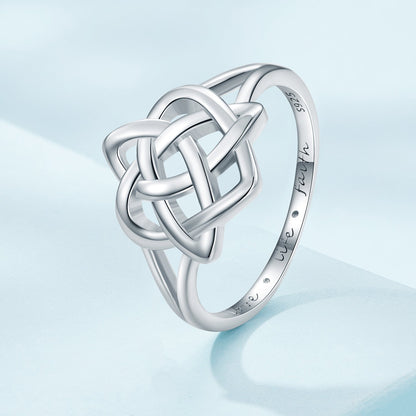 925 Sterling Silver Ring Size 6.0 with Platinum Plating