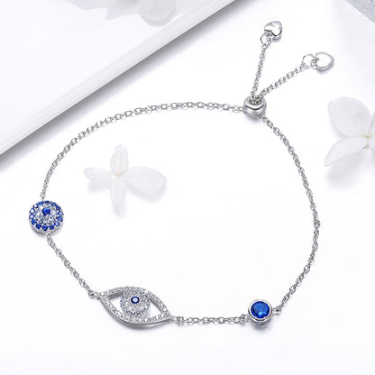 925 Sterling Silver Bracelet 22cm Length 0.9*2.2cm for Women