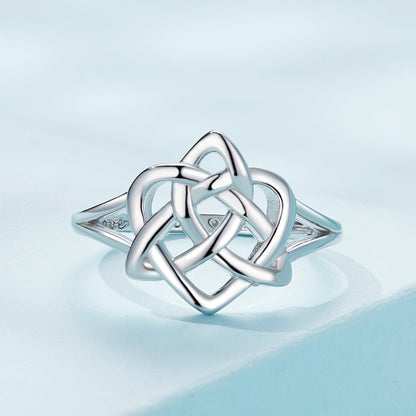 925 Sterling Silver Ring Size 6.0 with Platinum Plating