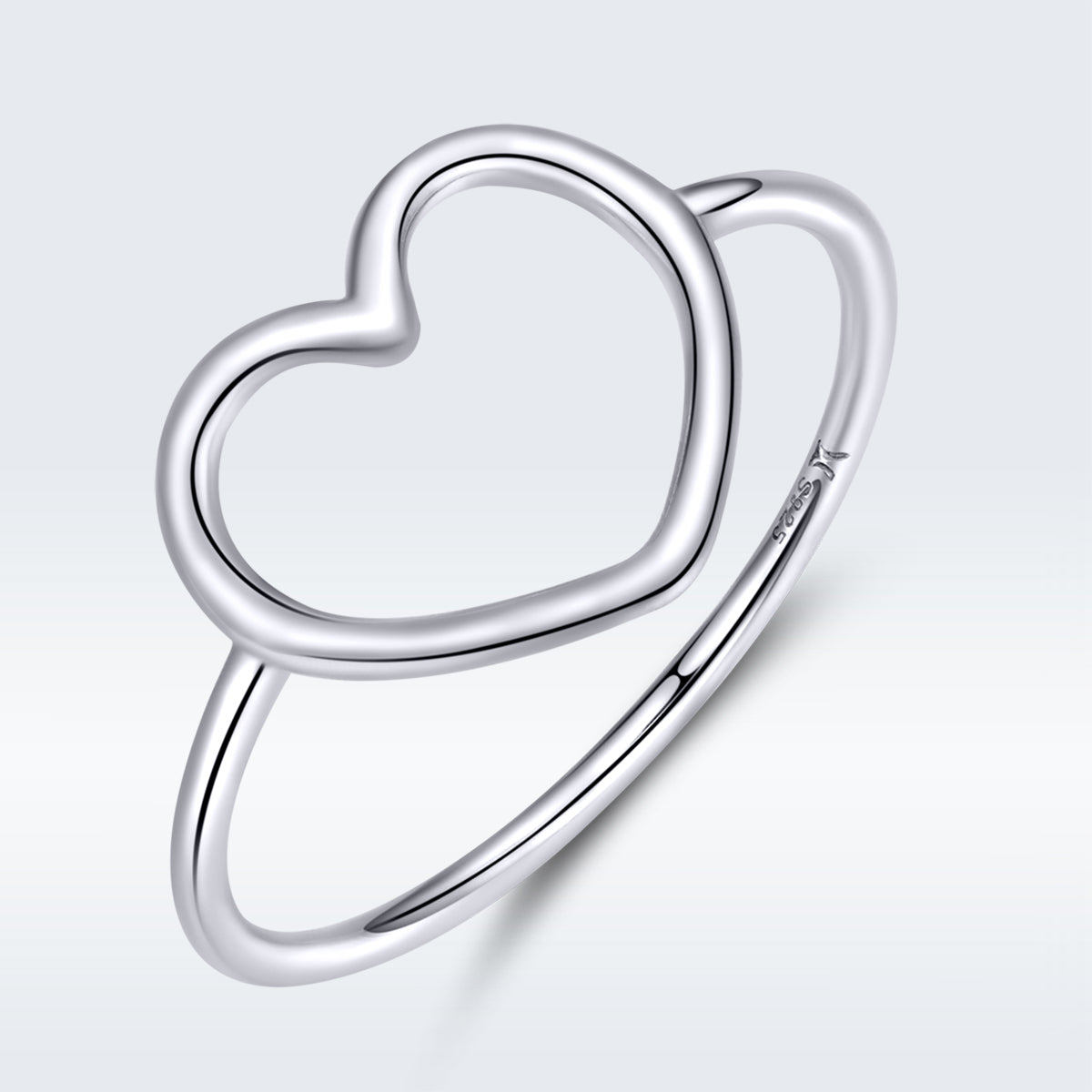 925 Sterling Silver Plated Platinum Ring Size 6.0 for Women