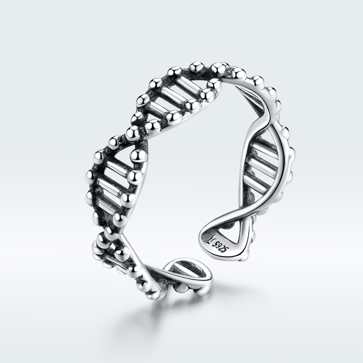 925 Sterling Silver Oxidized Ring for Women