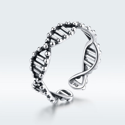 925 Sterling Silver Oxidized Ring for Women