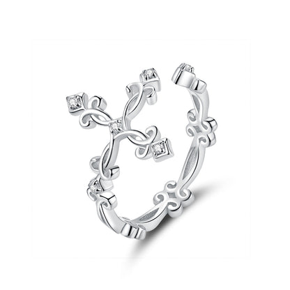 S925 Sterling Silver 0.4cm Width Pavé Setting CZ Ring
