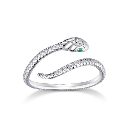 925 Sterling Silver CZ Plated Platinum Ring - Slim and Elegant Style