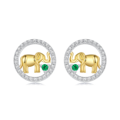 925 Sterling Silver Earrings with CZ in White Gold Plated for Women