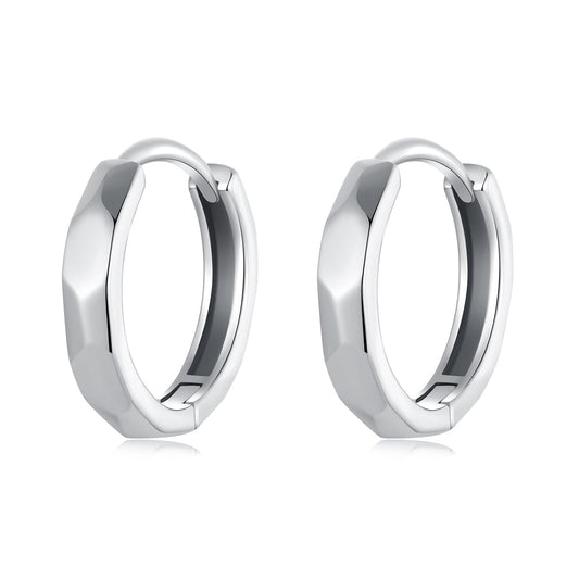 925 Sterling Silver Earrings 1.3*0.3cm for Women