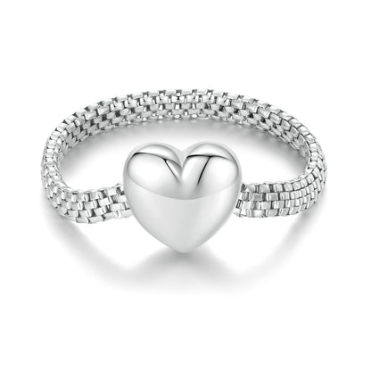925 Sterling Silver 2.5mm Width Ring for Women