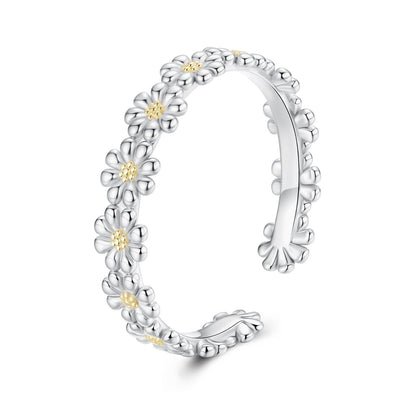925 Sterling Silver Ring for Women - Style E, 0.4cm Width