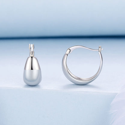 925 Sterling Silver White Gold Plated Earrings for Women