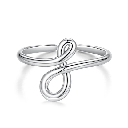925 Sterling Silver Oxidized Silver 0.16 cm Ring