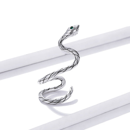 925 Sterling Silver Oxidized 2.5x1.9 cm Pavé Setting CZ Earrings for Women