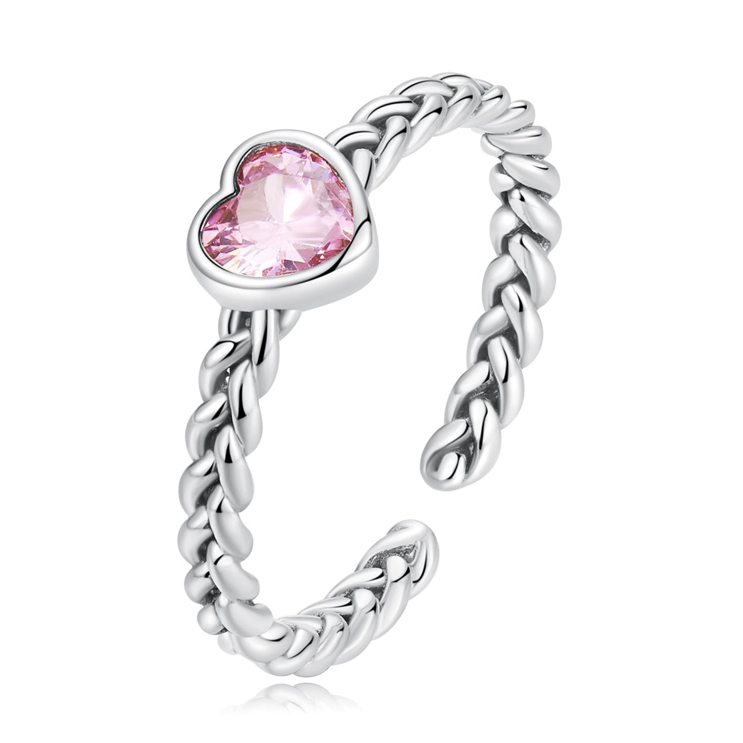 925 Sterling Silver Love CZ Ring for Women