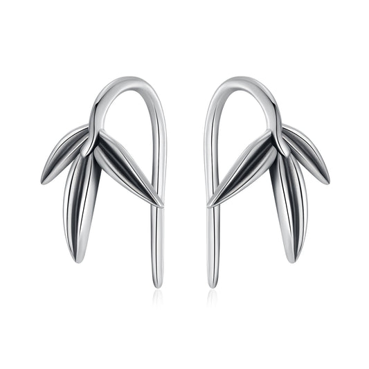 925 Sterling Silver Oxidized Silver Earrings for Women