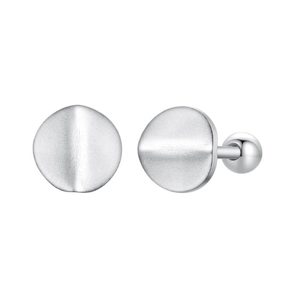 925 Sterling Silver + White Gold Plated Earrings