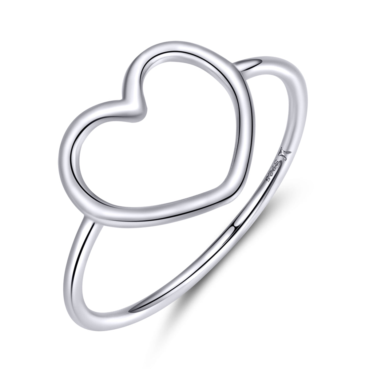 925 Sterling Silver Plated Platinum Ring Size 6.0 for Women