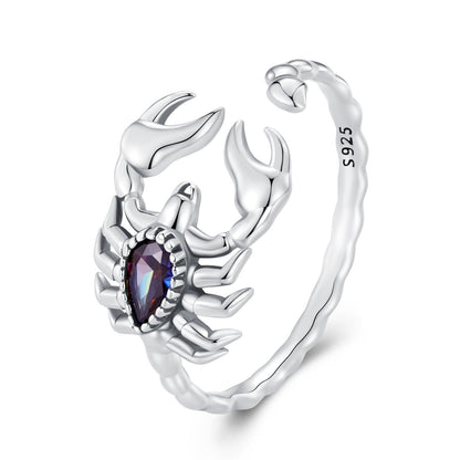 925 Sterling Silver Pavé CZ Oxidized Silver Ring 1.9mm Style E