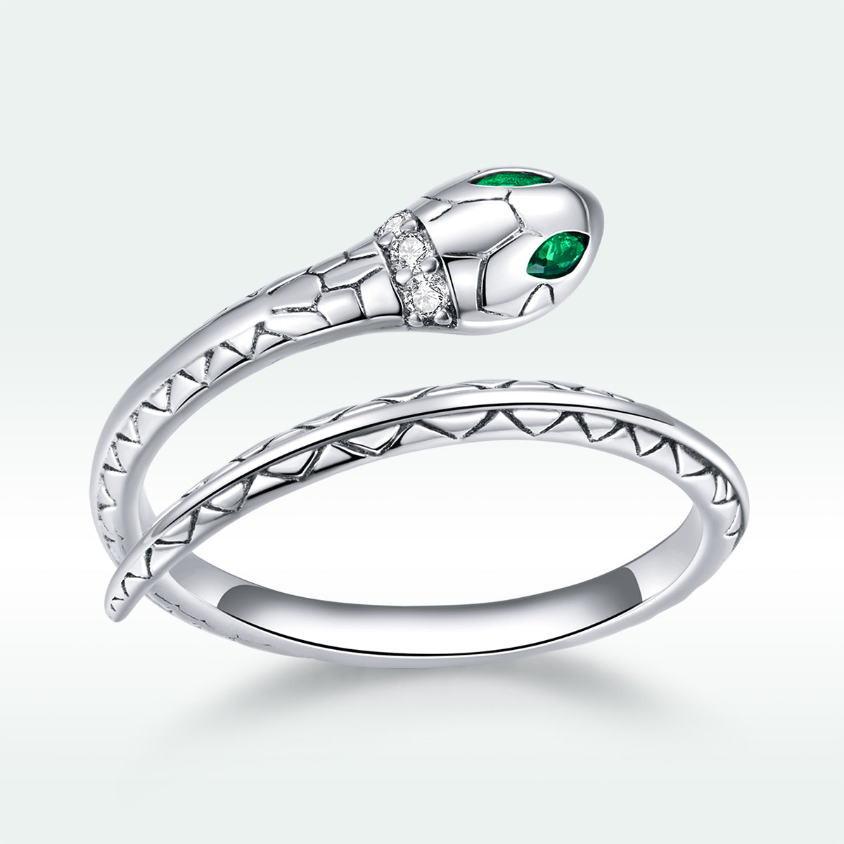 925 Sterling Silver Oxidized Pavé Setting CZ Slim Ring for Women