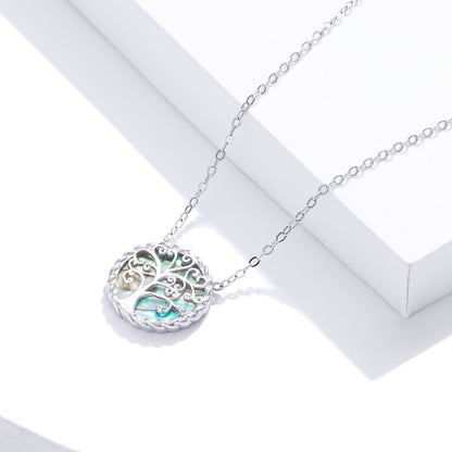 925 Sterling Silver Adjustable Mica Necklace for Women